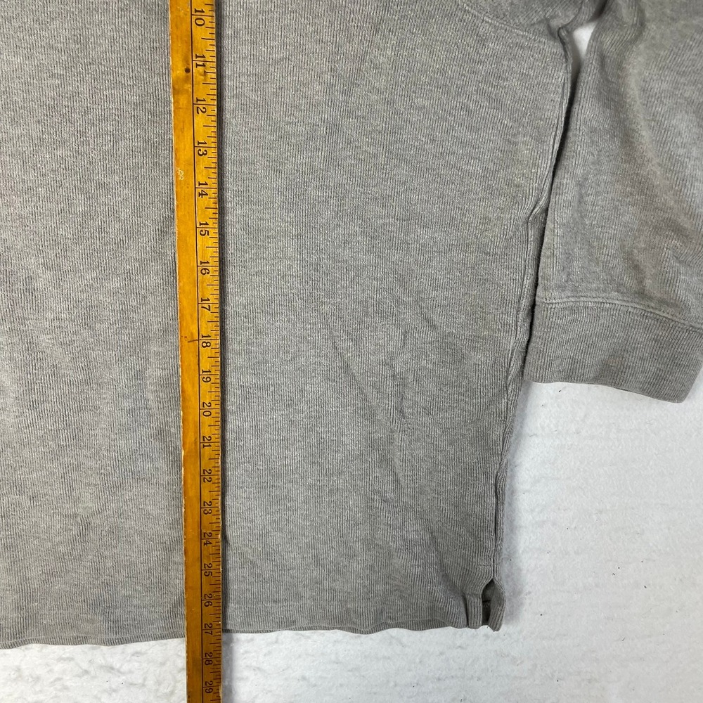 Polo Ralph Lauren Quarter Zip Pullover Mens XXL Gray Cotton Ribbed Knit Sweater - Picture 5 of 6